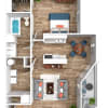 Floor plan: 1 Bedroom 1 Bathroom
