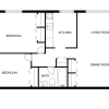 Floor plan: 2x1B