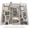 Floor plan: Join The 2 Bedroom Waitlist TODAY!