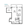 Floor plan: North Tower Meridian with Den Option