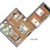 Floor plan: 1x1 Sp 2