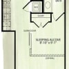 Floor plan: Brookland Works S2 Studio 1 Bath