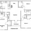 Floor plan: Three Bedroom