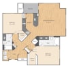 Floor plan: 2 Bed/2 Bath-B4b