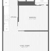 Floor plan: 1 Bed/1 Bath-Jr D West Medley