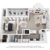 Floor plan: Brandermier A1A