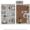Floor plan: Winthrop - 1 Full and 2 Half Baths
