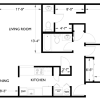 Floor plan: 22A:2 Bed, 1 1/2 Bath