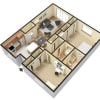 Floor plan: B3-2Bed/2Bath