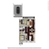 Floor plan: 2 Bedroom 1 Bath