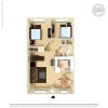 Floor plan: 2X1D