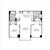 Floor plan: 2 Bed (South) - 1164