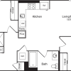 Floor plan: The Flats 2 Bedrooms A