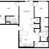 Floor plan: 2 Bedroom