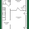 Floor plan: Lansdowne Meadows 1 Bed