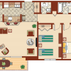 Floor plan: 2 Bedroom 1.5 Baths