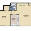 Floor plan: 1 Bedroom Executive