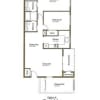 Floor plan: 2 Bedrooms 1.5 Bath