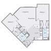 Floor plan: 2BR-B