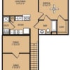 Floor plan: A3 742 Sq. Ft. 1st Floor
