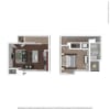 Floor plan: E-1 1x1
