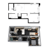 Floor plan: a7 1 Bedroom