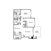 Floor plan: 2x2 Remodeled 