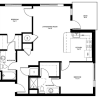 Floor plan: 2 Bedroom