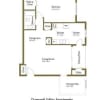 Floor plan: 2 Bedroom 2 Bath