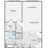 Floor plan: 1BR-A