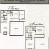 Floor plan: 2 bed, 1.5 bath