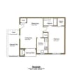 Floor plan: 1 Bedrooms 1 Bath