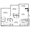 Floor plan: Quaint Two Bedroom