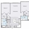 Floor plan: 2BR-A