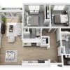 Floor plan: 2 Bed F