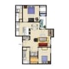 Floor plan: B2 2x2