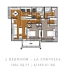 Floor plan: 2 Bedroom 2 Bath