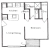 Floor plan: Midsize One Bedrooms