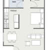 Floor plan: 1x1A