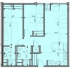 Floor plan: 2BR/2BA