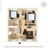 Floor plan: 2X1C