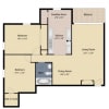 Floor plan: 2 Bedroom