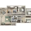 Floor plan: 3 Bedroom