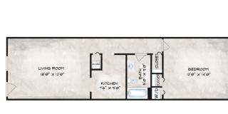 1 Bed 1 Bath End unit  with Central Air Pet Friendly with Washer Dryer Hook Ups in Unit Section 8 Welcome Gallery 7