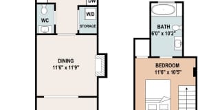 Uptown Renovated 1/1.5 apartment with Private Backyard Gallery 14