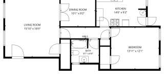 Bright 1- Bedroom 1 Bath Plus Bonus Room! Gallery 1
