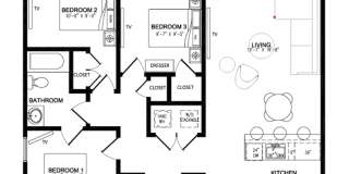 Summer Rent Special on this Beautiful Brand New Three Bedroom Apartment! Gallery 14