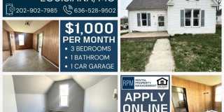3 Bed 1 Bath House in Louisiana, MO Gallery 1
