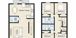 Spacious 4-Bedroom Townhome in Blacksburg – 2.5 Baths & Patio Gallery 1