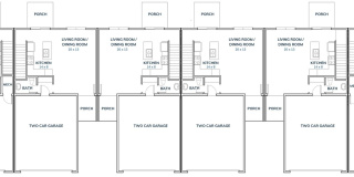 Big Lake row style / front to back townhome for RENT; 3bd 3ba 2car attached garage Gallery 14